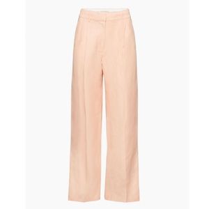 Aritzia Wilfred Effortless Linen Pant - Sz 6, Regular length, Coral Blush